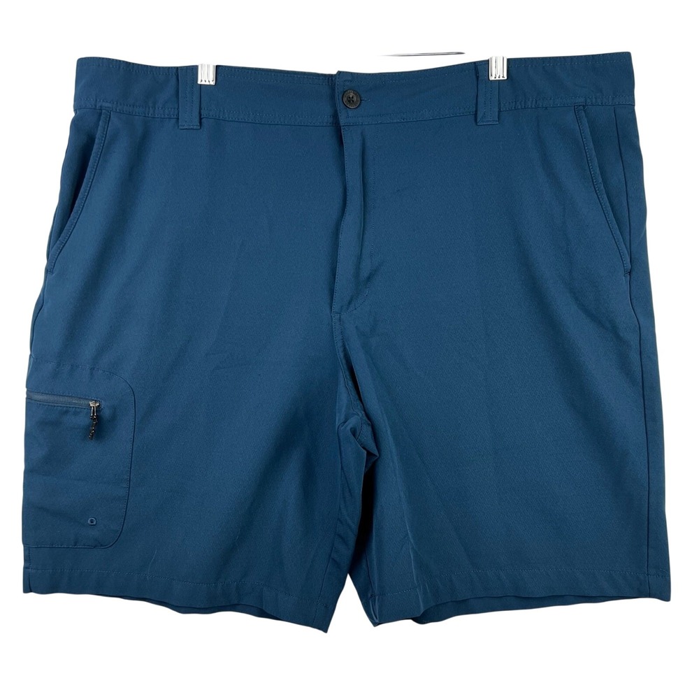 Magellan Outdoors Men's Shorts Fish Gear Blue Waist Pockets Size 42 Outdoors
